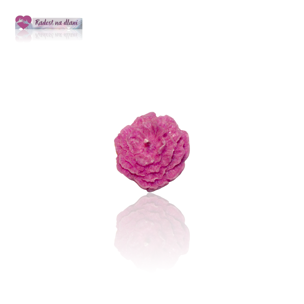Svíčka - Plovoucí květ - 4cm - růžová