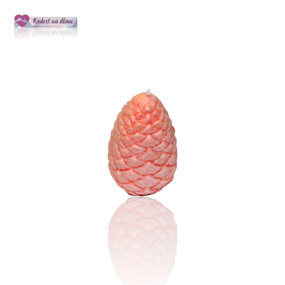 Svíčka - Šiška - 9cm - oranžová