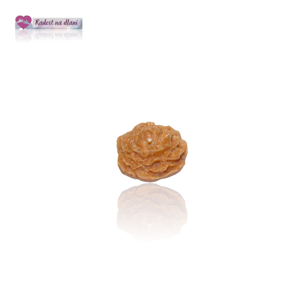 Svíčka - Plovoucí květ - 4cm - hněda