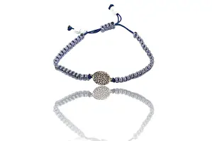 Shamballa náramek modré barvy s přívěskem mandaly