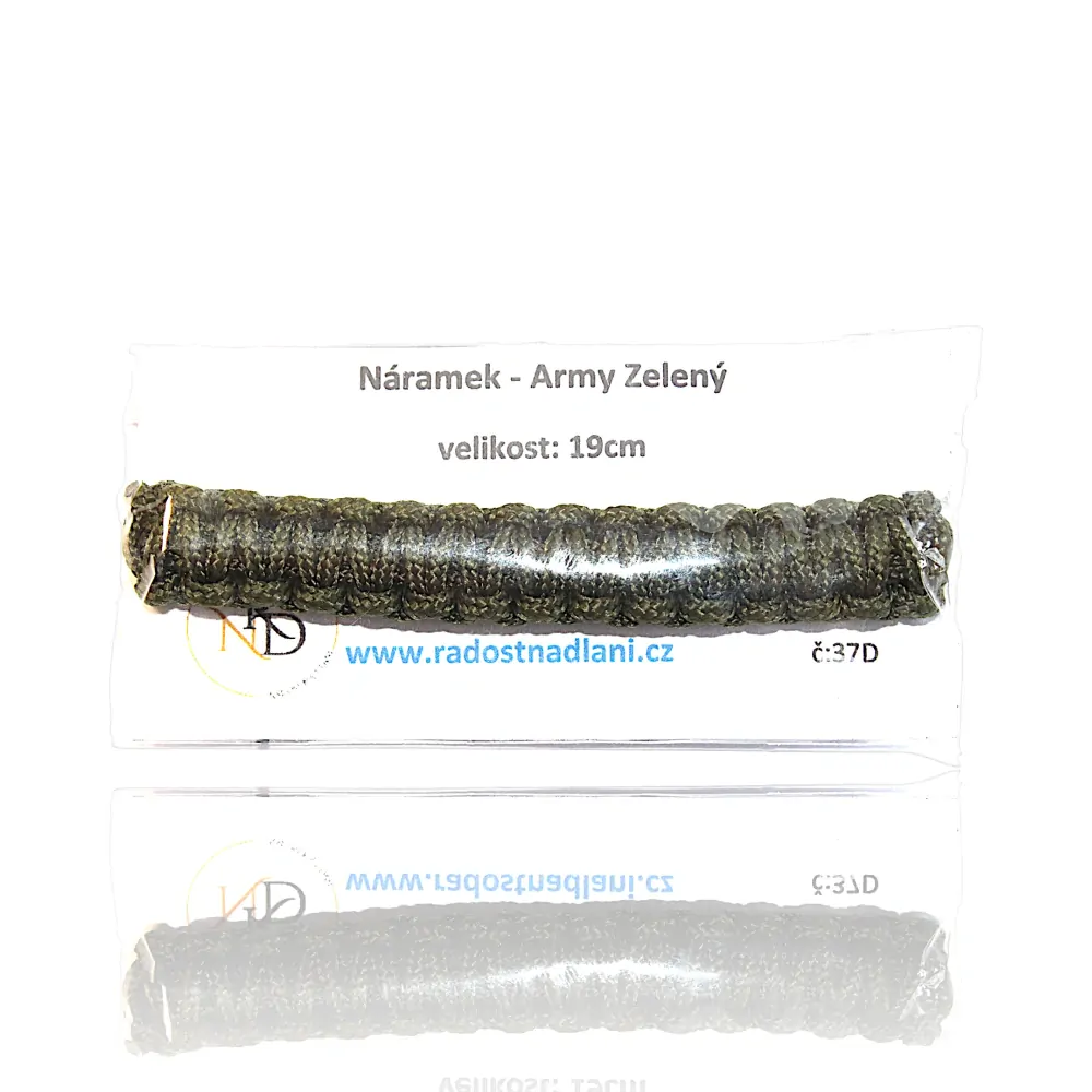 Náramek - ARMY Zelený