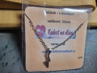 Řetízek s bleskem